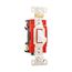 Arrow Hart Toggle Switch, #14-10 Awg, 20A, 120/277V, Back & Side, Screw, White, 2-Pole, AH1222W