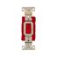 Arrow Hart Toggle Switch, #14-10 Awg, 20A, 120/277V, Back & Side, Screw, Red, 3-Way, AH1223RD