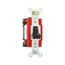 Arrow Hart Toggle Switch, #14-10 Awg, 20A, 120/277V, Back & Side Wire, Screw, Black, 4-Way, AH1224BK