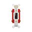 Locking Switch, #14-10 Awg, 20A, 120/277V, Key Actuator, Maintained Closure, Brown, 4-Way, AH1224L