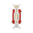 Arrow Hart Toggle Switch, #14-10 Awg, 20A, 120/277V, Back & Side, Screw, Ivory, 4-Way, AH1224V