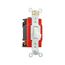 Arrow Hart Toggle Switch, #14-10 Awg, 20A, 120/277V, Back & Side, Screw, White, 4-Way, AH1224W