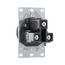 Receptacle Single Flush 30A 125V 2P3W Str, Black, AH1233BK-BOX