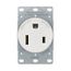 Power Receptacle Ah1254-Bk-Bx-L, AH1254W-BOX
