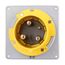 Arrow Hart Pin & Sleeve Inlet, #4 -1/0 Awg #12-#16 Awg 100A 125V, Ip67, 2-Pole 3-Wire, AH3100B4W