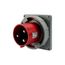 Arrow Hart Pin & Sleeve Inlet, #4 -1/0 Awg #12-#16 Awg 100A, 480V, Red, 2-Pole 3-Wire, Male, AH3100B7W