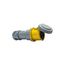 Arrow Hart Pin & Sleeve Connector, #4 -1/0 Awg #12-#16 Awg 100A 125V, 2-Pole 3-Wire, Female, AH3100C4W