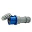 Arrow Hart Pin & Sleeve Connector, 100A/125A, 2-Pole #4 -1/0 Awg #12-#16 Awg 3 Wire, AH3100C6WDR