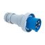 Arrow Hart Pin & Sleeve Plug, #4 -1/0 Awg #12-#16 Awg 100A 125V, Ip69K, 2-Pole 3-Wire, Male, AH3100P4W
