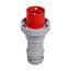 Arrow Hart Pin & Sleeve Plug, #4 -1/0 Awg #12-#16 Awg 100A, 480V, Red, Ip69K, 2-Pole, Male, AH3100P7W