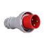 Arrow Hart Pin & Sleeve Plug, #4 -1/0 Awg #12-#16 Awg 100A, 480V, Red, Ip69K, 2-Pole, Male, AH3100P7W