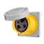 Arrow Hart Pin & Sleeve Receptacle, #4 -1/0 Awg #12-#16 Awg 100A 125V, 2-Pole 3-Wire, Female, AH3100R4W