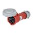 Arrow Hart Pin & Sleeve Connector, #12-#10 Awg 20A, 480V, Red, Ip69K, 2-Pole 3-Wire, Female, AH320C7W
