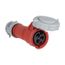 Arrow Hart Pin & Sleeve Connector, #12-#10 Awg 20A, 480V, Red, Ip69K, 2-Pole 3-Wire, Female, AH320C7W
