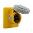 Arrow Hart Pin & Sleeve Receptacle, #12-#10 Awg 20A 125V, Ip67, Ip69K, 2-Pole 3-Wire, Female, AH320R4W