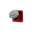 Arrow Hart Pin & Sleeve Receptacle, #12-#10 Awg 20A, 480V, Red, Ip69K, 2-Pole 3-Wire, Female, AH320R7W