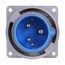 Arrow Hart Pin & Sleeve Inlet, #10-#2 Awg 30A, 250V, Blue, Ip67, Ip69K, 2-Pole 3-Wire, Male, AH330B6W