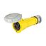 Arrow Hart Pin & Sleeve Connector, #10-#2 Awg 30A 125V, Ip69K, 2-Pole 3-Wire, Female, AH330C4W