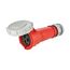 Arrow Hart Pin & Sleeve Connector, #10-#2 Awg 30A, 480V, Red, Ip69K, 2-Pole 3-Wire, Female, AH330C7W