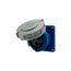 Arrow Hart Pin & Sleeve Receptacle, #10-#2 Awg 30A, 250V, Blue, Ip69K, 2-Pole 3-Wire, Female, AH330R6W
