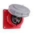 Arrow Hart Pin & Sleeve Receptacle, #10-#2 Awg 30A, 480V, Red, Ip69K, 2-Pole 3-Wire, Female, AH330R7W
