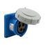 Arrow Hart Pin & Sleeve Receptacle, #10-#2 Awg 32A, 220-240V, Blue, Ip69K, 2-Pole 3-Wire, Female, AH332R6W