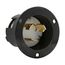 Locking Flanged Inlet, #14-8 Awg, 30A, 125/250V, Back Wiring, 3-Pole, 3-Wire, Non-Grounding, AH3337N