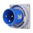 Arrow Hart Pin & Sleeve Inlet, 60/63A, 60A 250V/63A 200-250V, 2-Pole, #8-#2 Awg, AH360B6WDR