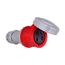 Arrow Hart Pin & Sleeve Connector, #8-#2 Awg #10-#2 Awg (Ground), #12-#16 60A, 480V, Red, Female, AH360C7W