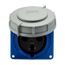 Arrow Hart Pin & Sleeve Receptacle, 60/63A, 2-Pole, #8-#2Awg #10-#2 Awg (Ground), #12-#16 Awg, AH360R6WDR