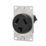 Power Device Receptacle Sgl Flush 30 A 125/250 V 3P3W Str Bk, AH38BK-F