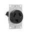 Power Device Receptacle Sgl Flush 30 A 125/250 V 3P3W Str Bk, AH38BK-F