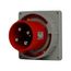 Arrow Hart Pin & Sleeve Inlet, #4 -1/0 Awg #12-#16 Awg 100A, 480V, Red, Male, 20 Hp, AH4100B7W