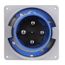 Arrow Hart Pin & Sleeve Inlet, 100A 250V/125A 200-250V, 3-Pole, #4 -1/0Awg, #12 -#16 Awg, 4 Wire, AH4100B9WDR