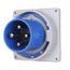 Arrow Hart Pin & Sleeve Inlet, 100A 250V/125A 200-250V, 3-Pole, #4 -1/0Awg, #12 -#16 Awg, 4 Wire, AH4100B9WDR