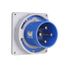 Arrow Hart Pin & Sleeve Inlet, 100A 250V/125A 200-250V, 3-Pole, #4 -1/0Awg, #12 -#16 Awg, 4 Wire, AH4100B9WDR