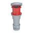 Arrow Hart Pin & Sleeve Connector, 100/125A 380-415V, 3-Pole #4 -1/0 Awg #12-#16 Awg 4 Wire, AH4100C6WDR