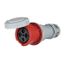 Arrow Hart Pin & Sleeve Connector, 100/125A 380-415V, 3-Pole #4 -1/0 Awg #12-#16 Awg 4 Wire, AH4100C6WDR