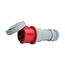 Arrow Hart Pin & Sleeve Connector, #4 -1/0 Awg #12-#16 Awg 100A, 480V, Red, Female, 20 Hp, 3Ph, AH4100C7W