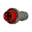 Arrow Hart Pin & Sleeve Plug, #4 -1/0 Awg #12-#16 Awg 100A, 125/250V, Orange, 3-Pole, Male, AH4100P12W