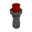 Arrow Hart Pin & Sleeve Plug, #4 -1/0 Awg #12-#16 Awg 100A, 125/250V, Orange, 3-Pole, Male, AH4100P12W