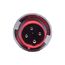 Arrow Hart Pin & Sleeve Plug, #4 -1/0 Awg #12-#16 Awg 100A, 480V, Red, 4-Wire, Male, 20 Hp, 3Ph, AH4100P7W