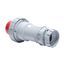 Arrow Hart Pin & Sleeve Plug, #4 -1/0 Awg #12-#16 Awg 100A, 480V, Red, 4-Wire, Male, 20 Hp, 3Ph, AH4100P7W