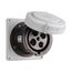 Arrow Hart Pin & Sleeve Receptacle #4 -1/0 Awg #12-#16 Awg 100A, 600V, Black, Female, 30 Hp, 3Ph, AH4100R5W