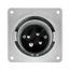 Arrow Hart Pin & Sleeve Inlet, #12-#10 Awg 20A, 600V, Black, 3-Pole, 4-Wire, Male, 7-1/2 Hp, AH420B5W