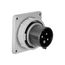Arrow Hart Pin & Sleeve Inlet, #12-#10 Awg 20A, 600V, Black, 3-Pole, 4-Wire, Male, 7-1/2 Hp, AH420B5W