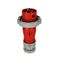 Arrow Hart Pin & Sleeve Plug, #12-#10 Awg 20A, 480V, Red, 3-Pole, 4-Wire, Male, 5 Hp, 3-Phase, AH420P7W