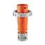 Arrow Hart Pin & Sleeve Plug, #10-#2 Awg 30A, 125/250V, Orange, Ip69K, 3-Pole, 4-Wire, Male, AH430P12W