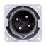 Arrow Hart Pin & Sleeve Inlet, #8-#2 Awg #10-#2 Awg (Ground), #12-#16 Awg 60A, 600V, Black, AH460B5W