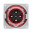 Arrow Hart Pin & Sleeve Inlet, 60/63A 380-415V, 3-Pole, #8-#2 Awg #10-#2 Awg (Ground), AH460B6WDR
